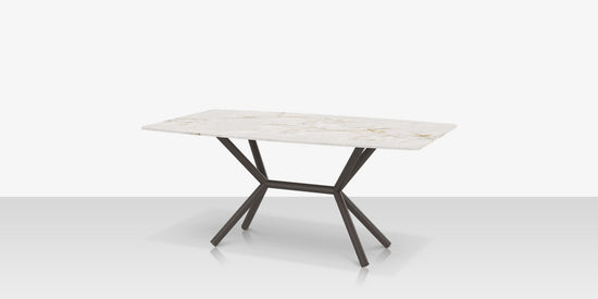 DecoScapes Oliver Emerald Rimless Porcelain Dining Table - Small