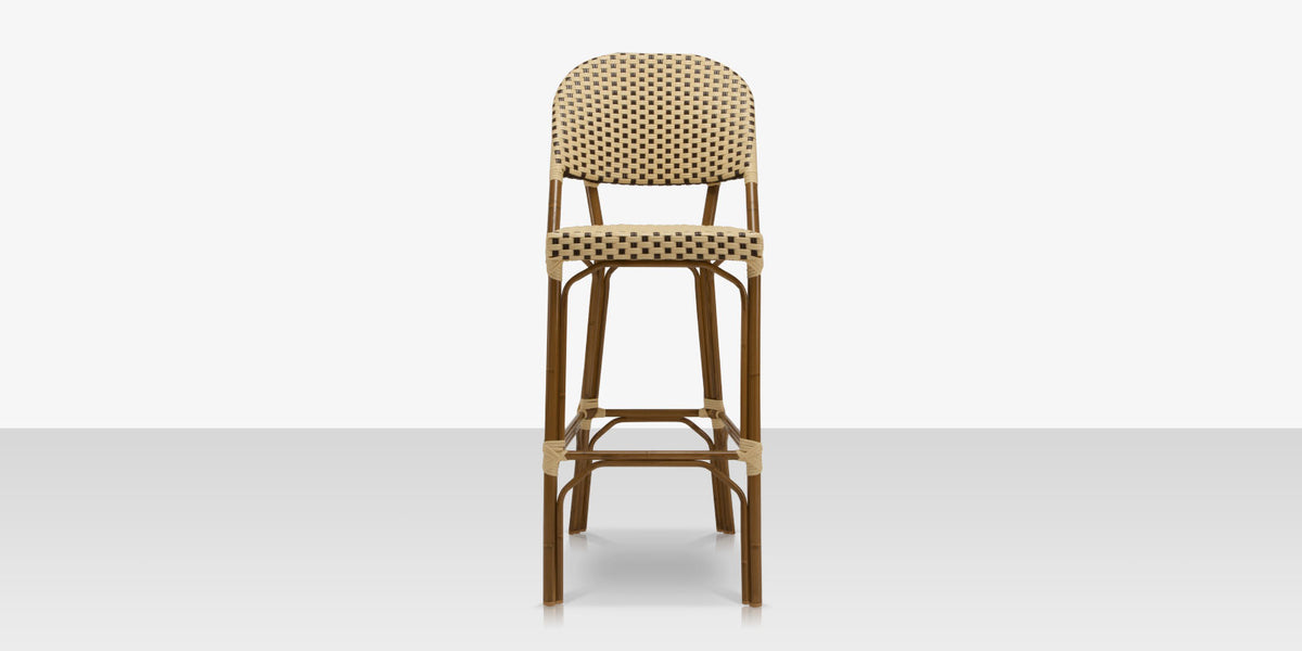 DecoScapes Paris Aluminum Stackable Bar Side Chair