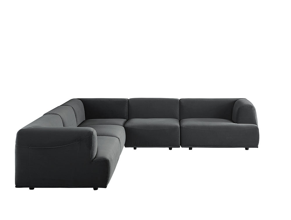 Sunpan Darren Modular - Left/Right Armchair In Smokescreen