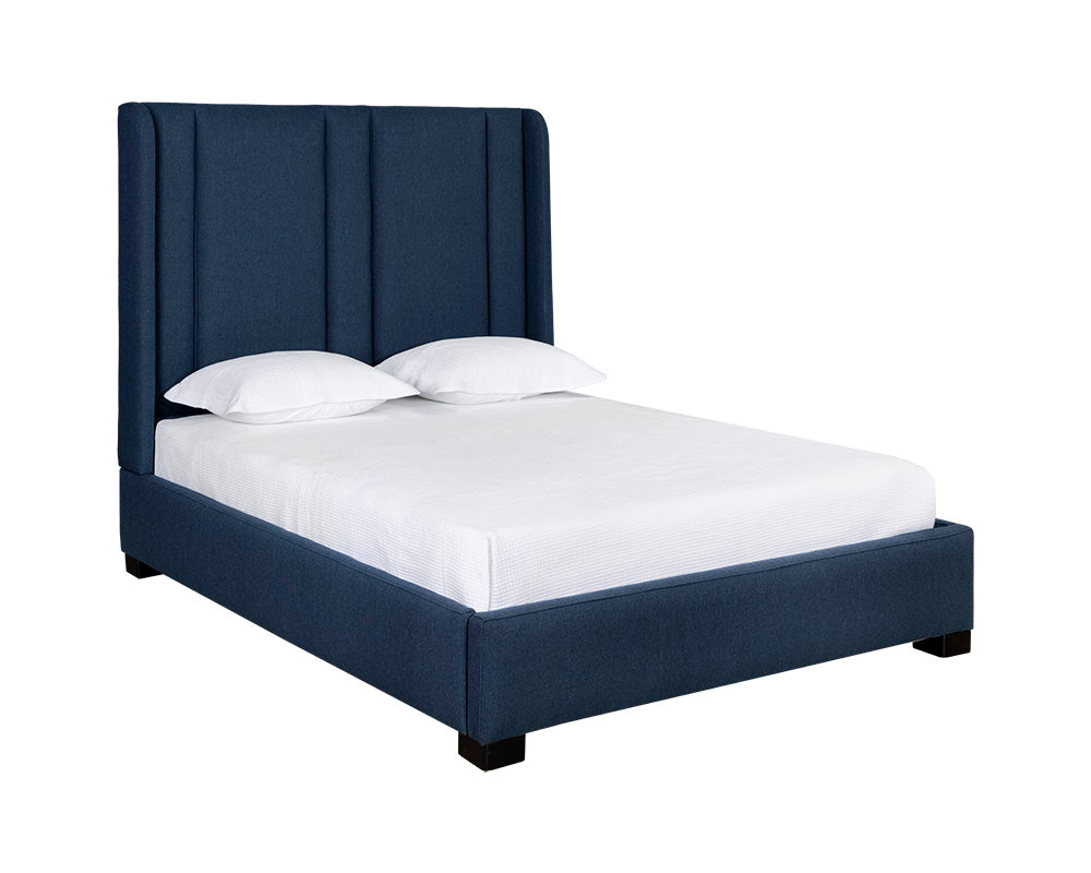 Sunpan Clemonte Bed In Liv Indigo - Queen
