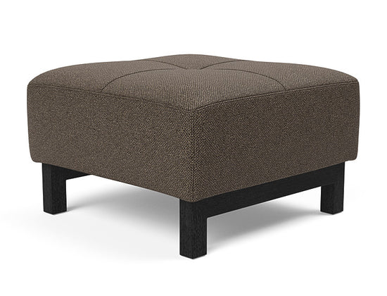 Innovation Living Grand D.E.L. Ottoman in Black Wood Legs