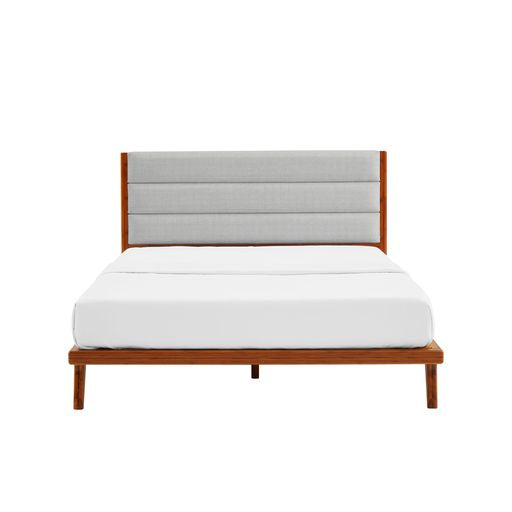 Greenington Mercury Upholstered Queen/Eastern King Platform Bed, Amber