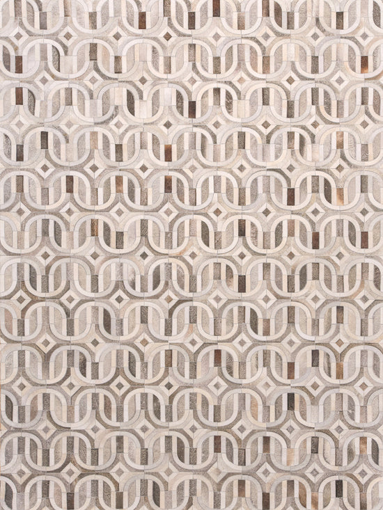Exquisite Rugs Natural Hide Cowhide Silver Area Rug