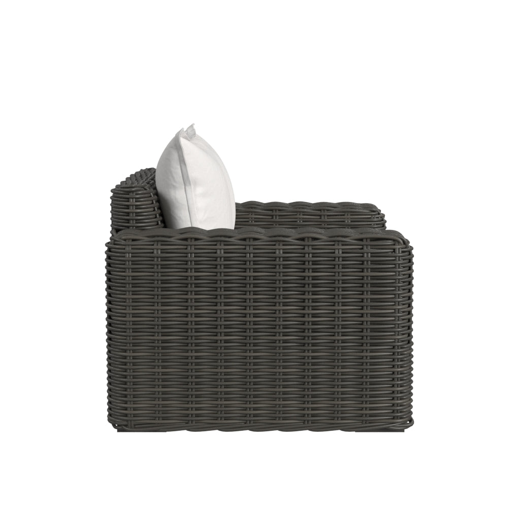 Sunset West Cabo Oversized Club Chair in Soothe Pearl with Flange Welt