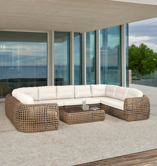 Skyline Design Dynasty 10-Piece Sectional Set with Sunbrella Cushions