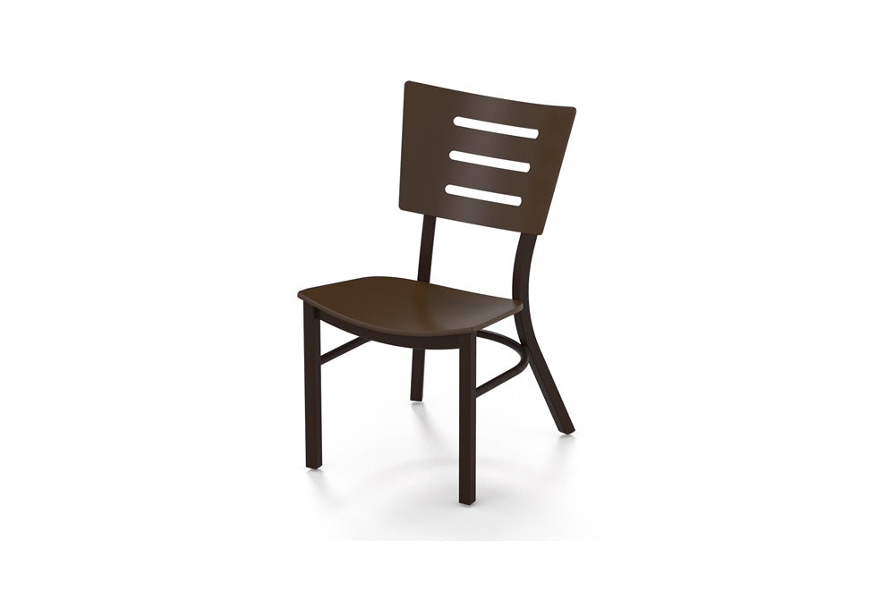 Telescope Casual Avant MGP Aluminum Stacking Dining Chair, White, Kona, Dining Chairs, Polymer, Avant, Aluminum, Square, 4 Legs, Outdoor