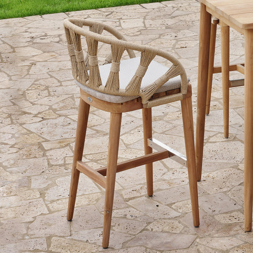 Skyline Design Krabi Barstool with Sunbrella Cushion