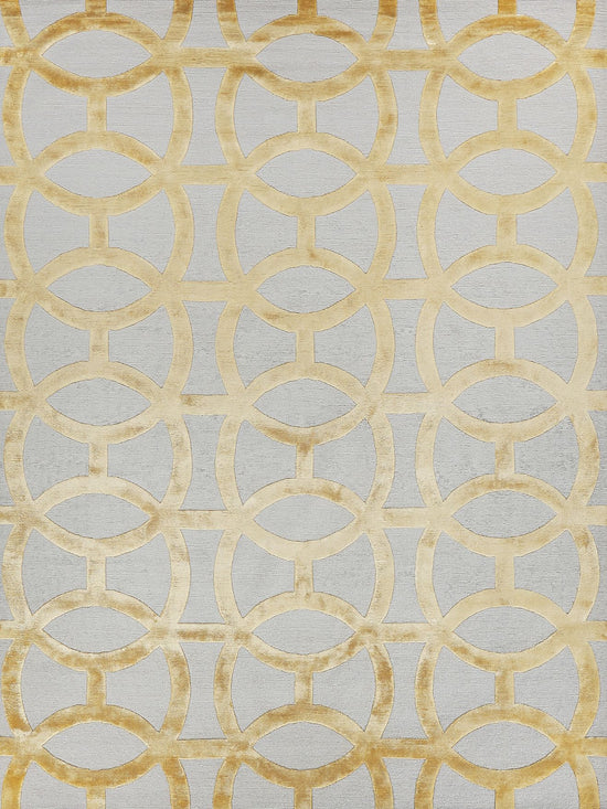 Exquisite Rugs Metro Velvet Handmade Hand-Knotted New Zealand Wool and Viscose Area Rug