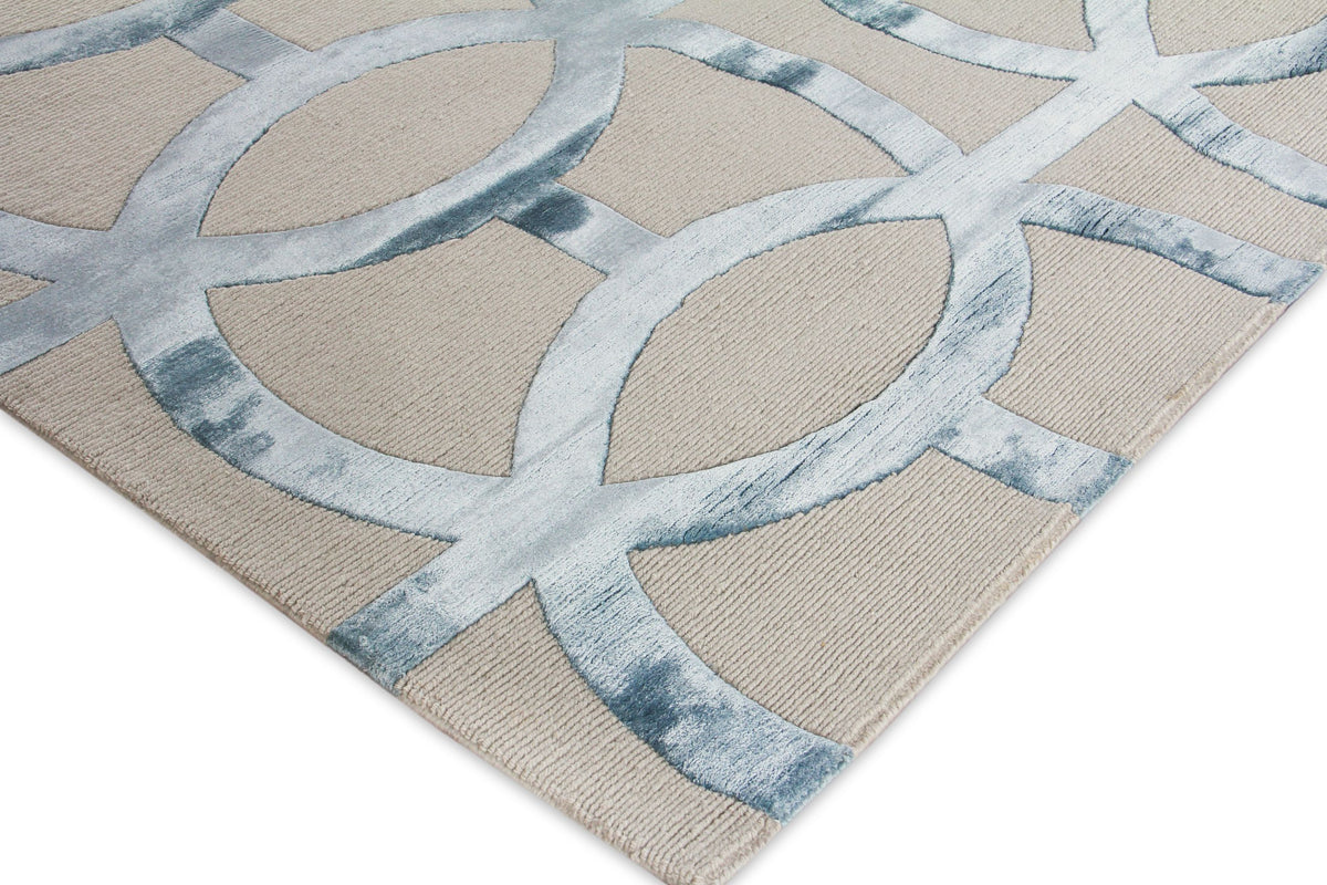 Exquisite Rugs Metro Velvet Handmade Hand-Knotted New Zealand Wool and Viscose Area Rug