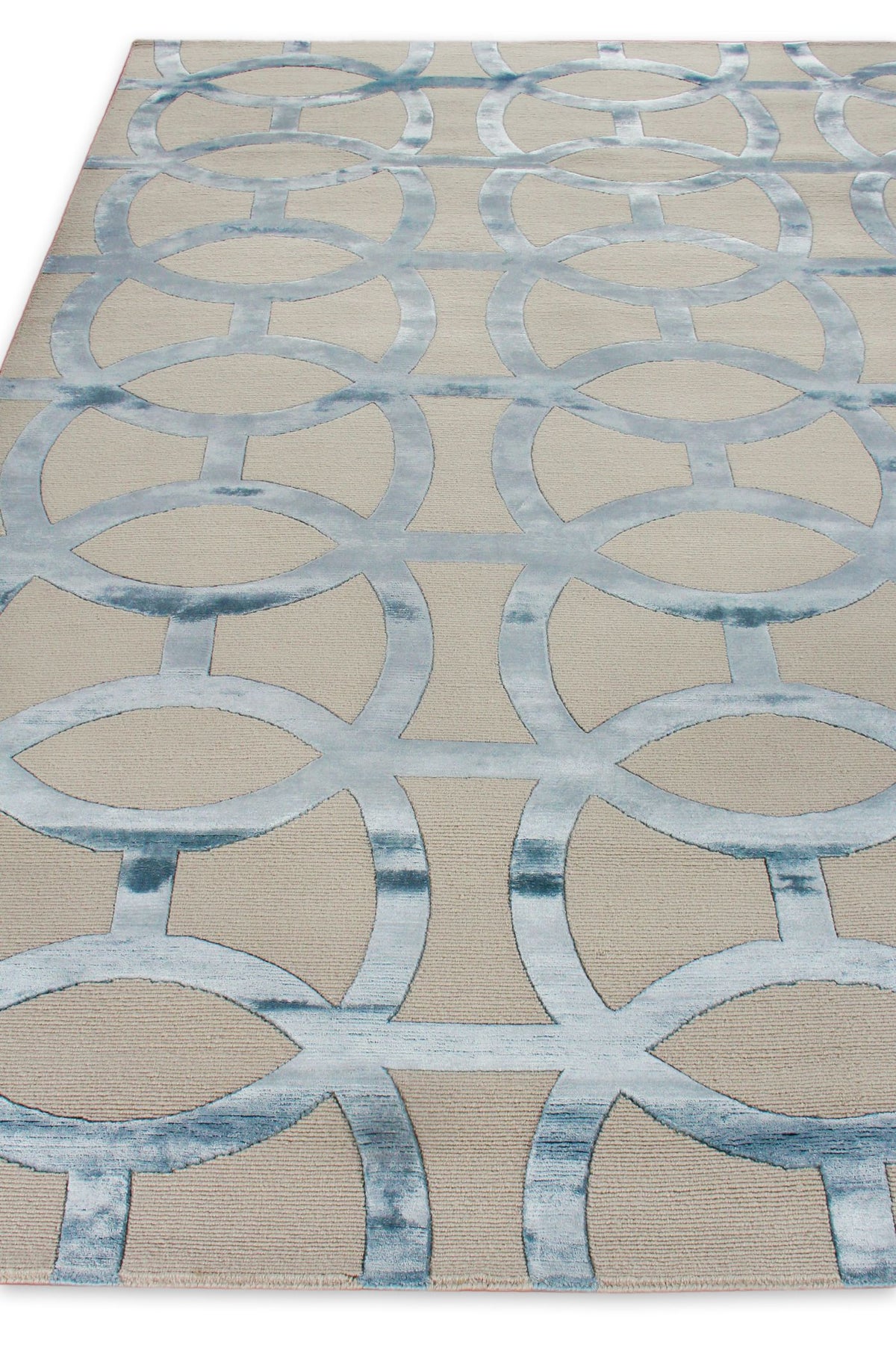 Exquisite Rugs Metro Velvet Handmade Hand-Knotted New Zealand Wool and Viscose Area Rug