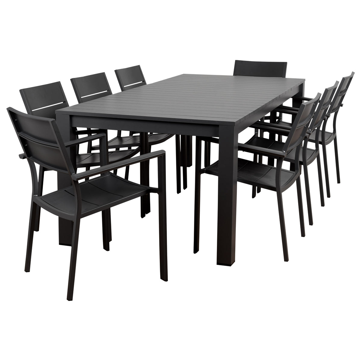 International Home Miami Atlantic Koningsdam 9 Piece Rectangular Patio Dining Set