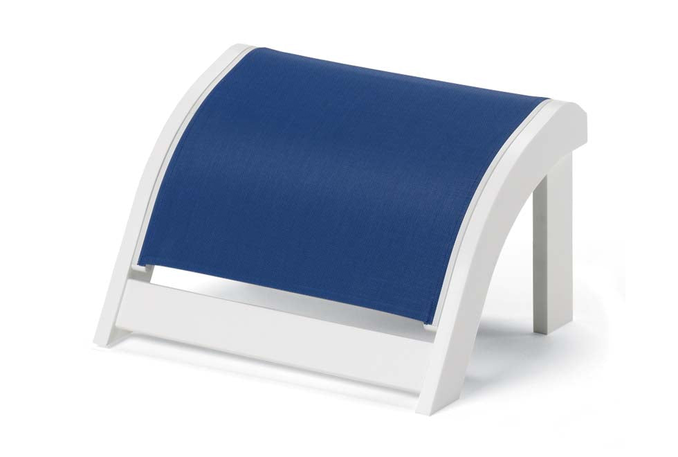 Telescope Casual Adirondack MGP Sling Ottoman, Textured Snow, Red, Ottoman, Sling, Aluminum, Polymer, Square, 4 Legs, Outdoor