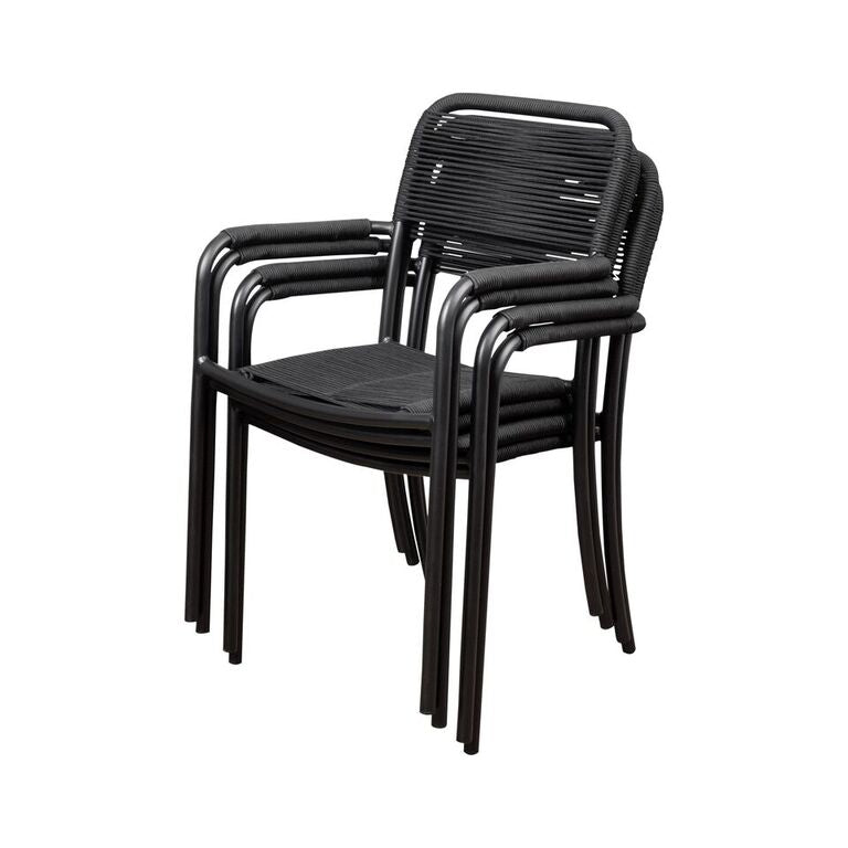 International Home Miami Atlantic Oosterdam 4 Piece Patio Armchair Set