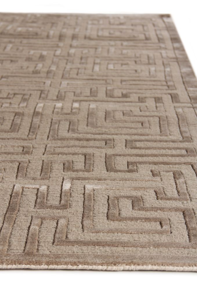 Exquisite Rugs Metro Velvet Handmade Hand-Knotted New Zealand Wool and Viscose Area Rug