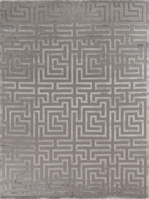 Exquisite Rugs Metro Velvet Handmade Hand-Knotted New Zealand Wool and Viscose Area Rug