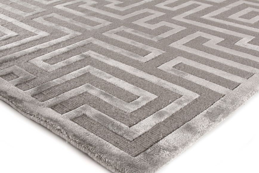 Exquisite Rugs Metro Velvet Handmade Hand-Knotted New Zealand Wool and Viscose Area Rug