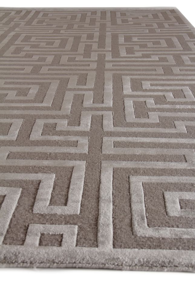 Exquisite Rugs Metro Velvet Handmade Hand-Knotted New Zealand Wool and Viscose Area Rug