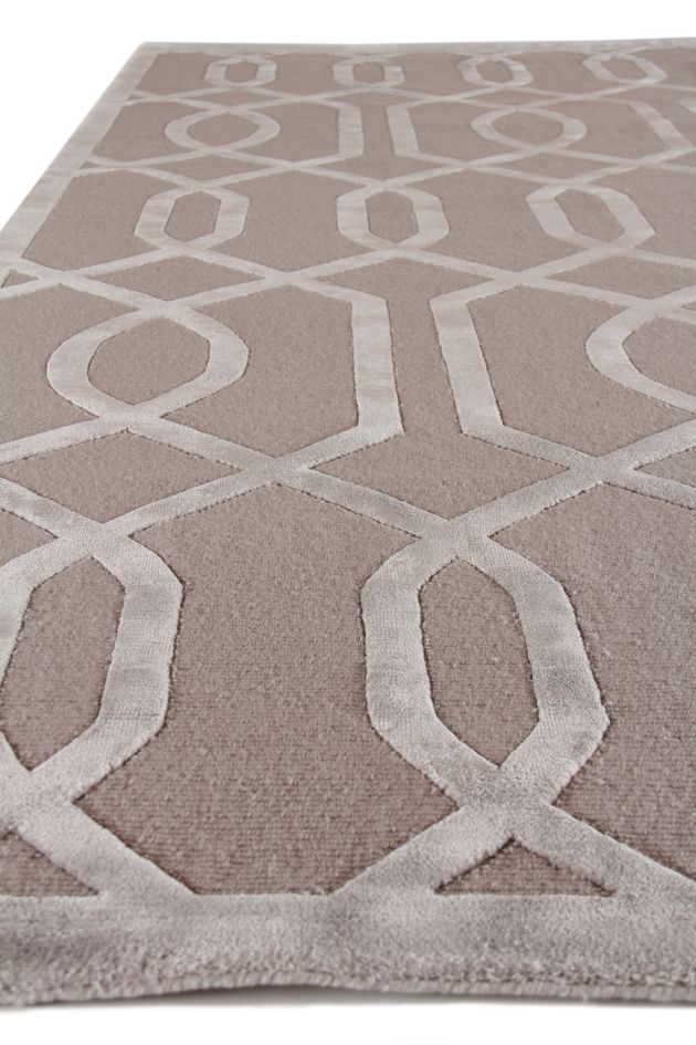 Exquisite Rugs Metro Velvet Handmade Hand-Knotted New Zealand Wool and Viscose Area Rug