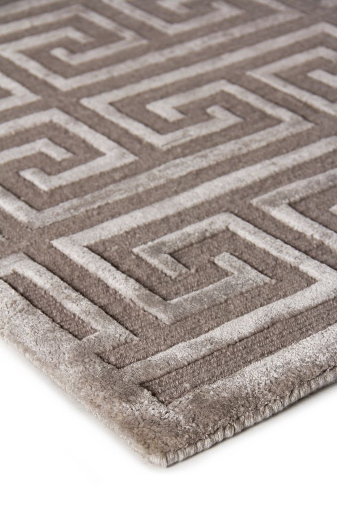 Exquisite Rugs Metro Velvet Handmade Hand-Knotted New Zealand Wool and Viscose Area Rug