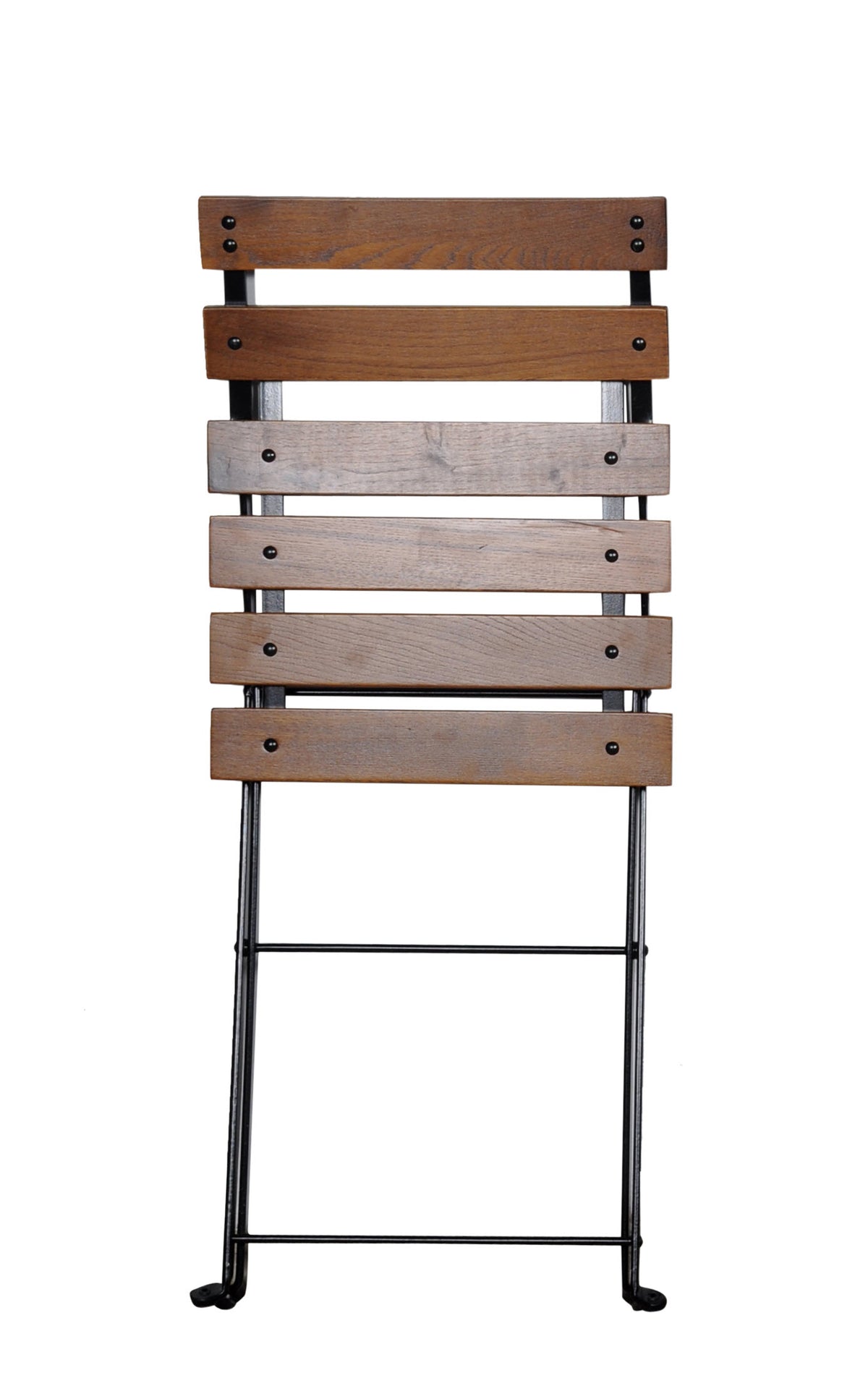 Furniture Designhouse Seven Piece Dining Set with 32" x 72" European Slat Wood Table and Four Madeline Folding Chairs