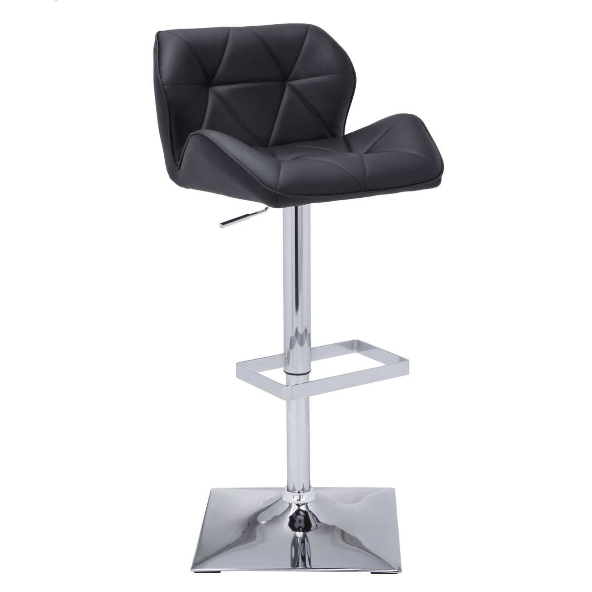 Sunpan Boulton Adjustable Stool in Graphite / Onyx / Snow
