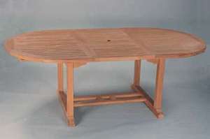 Anderson Teak Bahama 117-inch Oval Extension Table with Double Extensions