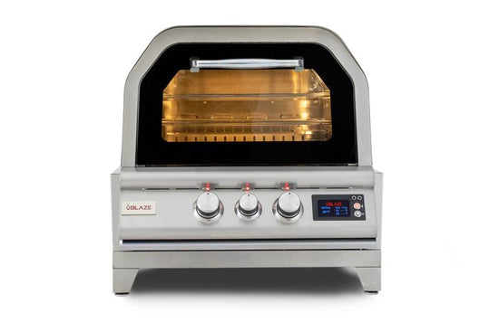 Blaze Grills 26-Inch Gas Outdoor Pizza Oven With Rotisserie with Optional Cart