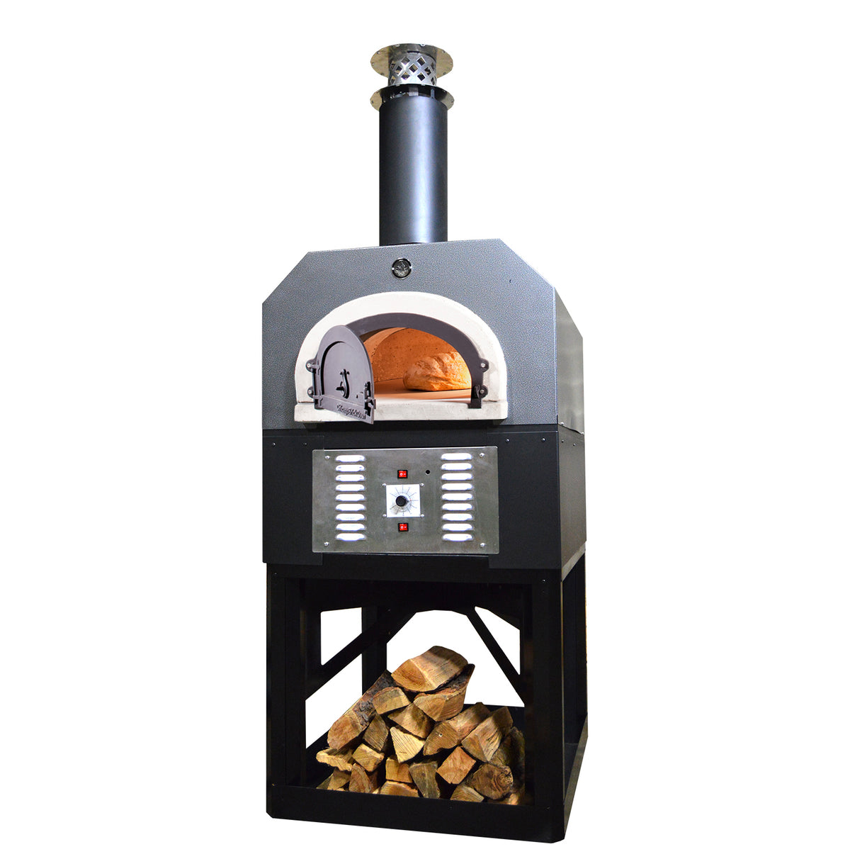 Chicago Brick CBO-750 Hybrid Commercia/Residentiall Stand: (Pre-Assembled) Custom-Built Heavy-Duty Stand with Metal Insulating Hood and Gas Package for Commercial/Residential Applications