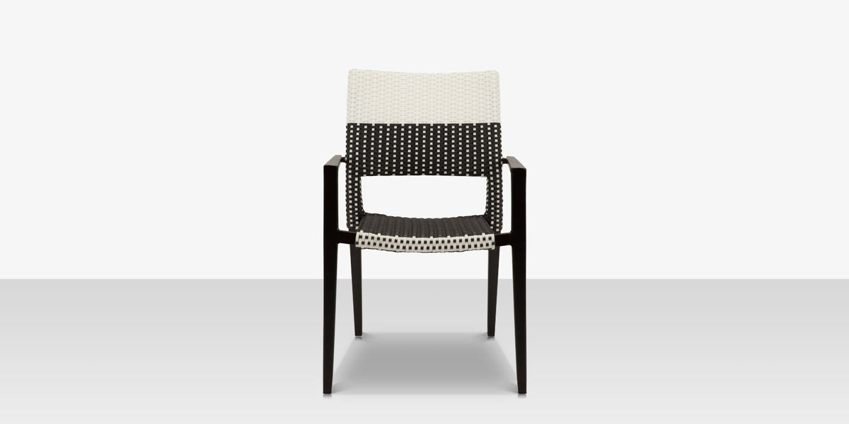 DecoScapes Chloe 23" Wicker Arm Dining Side Chair