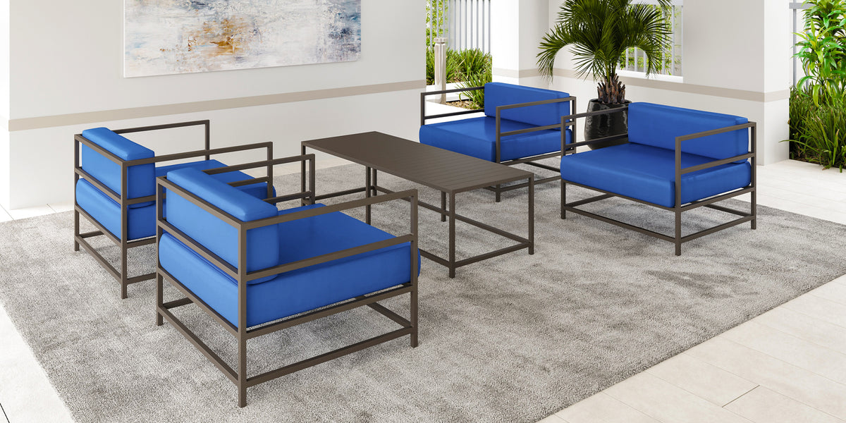 DecoScapes Delano Aluminum Coffee Table