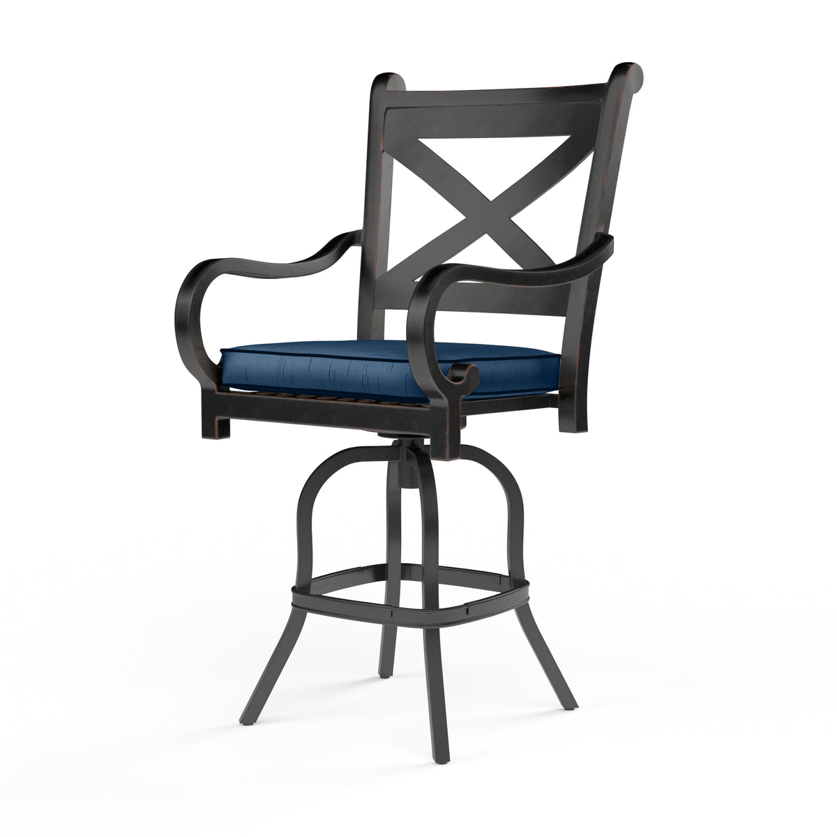 Sunset West Monterey Aluminum Barstool with Cushion