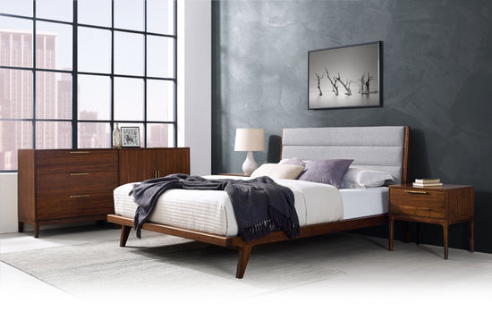 Greenington Mercury Upholstered Queen Platform Bed, Exotic