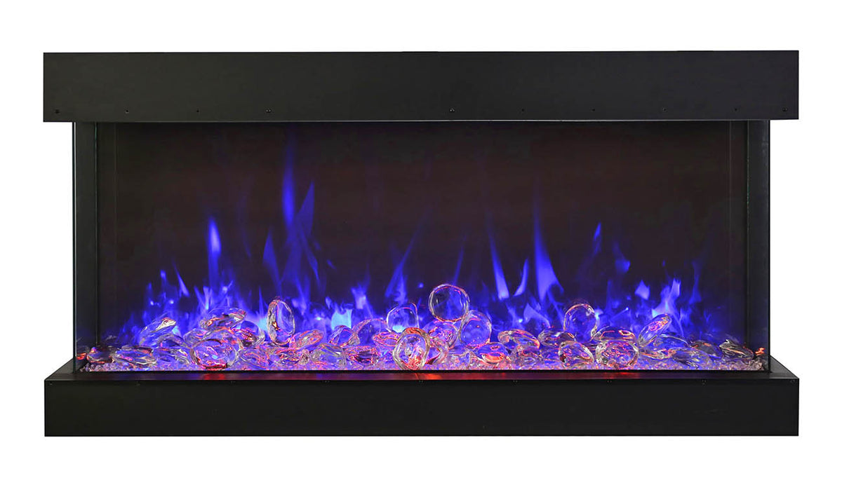 Amantii 40" Unit - 14 1/4" In Depth 3 Sided Glass Fireplace