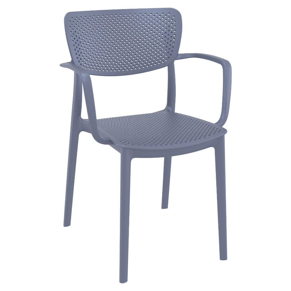 Compamia Loft Bistro Set 3 Piece with 24 inch Table Top in Black/Dark Gray/Taupe/Olive Green/White