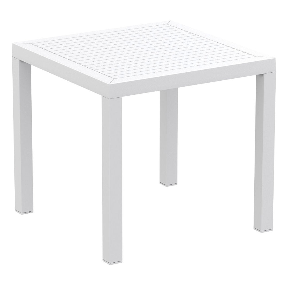Compamia Air Square Dining Set with 4 Chairs Dark Gray/Taupe/White