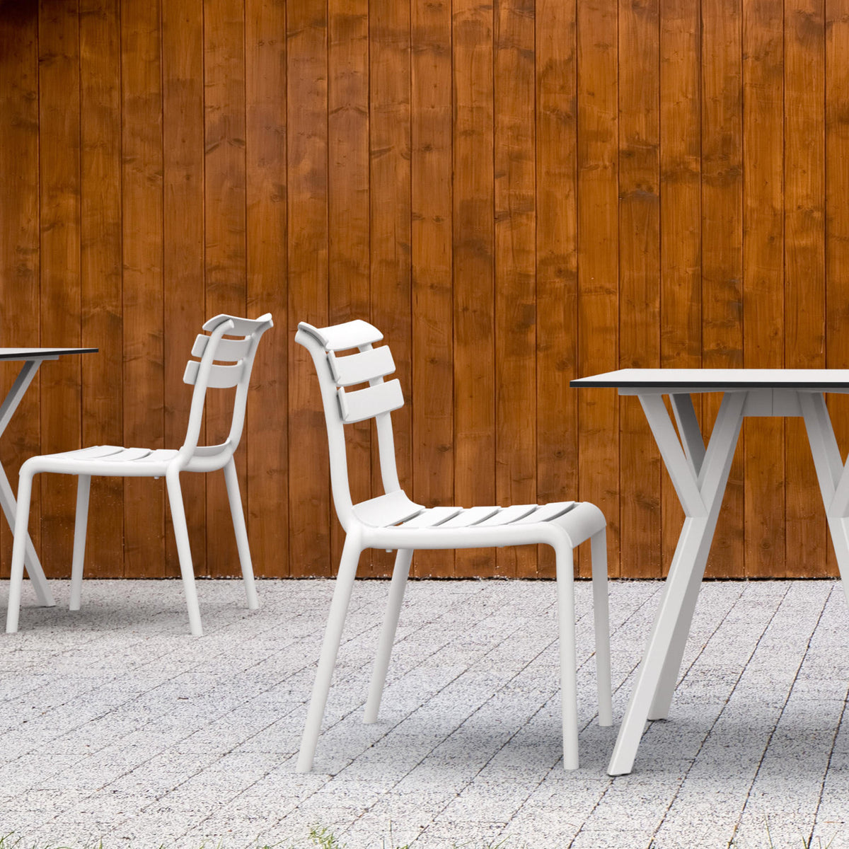 Compamia Helen Resin Outdoor Chair In Black/Dark Gray/Taupe/Marsala/Olive Green/White - Set of 2