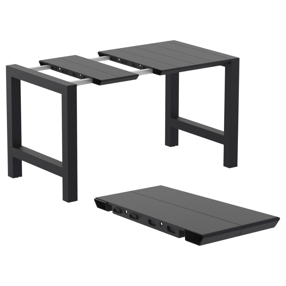 Compamia Vegas Marcel 5 pc Bar Set with 39 inch to 55 inch Extendable in Black/Dark Gray/Taupe/White