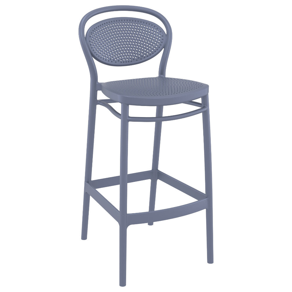 Compamia Vegas Marcel 5 pc Bar Set with 39 inch to 55 inch Extendable in Black/Dark Gray/Taupe/White