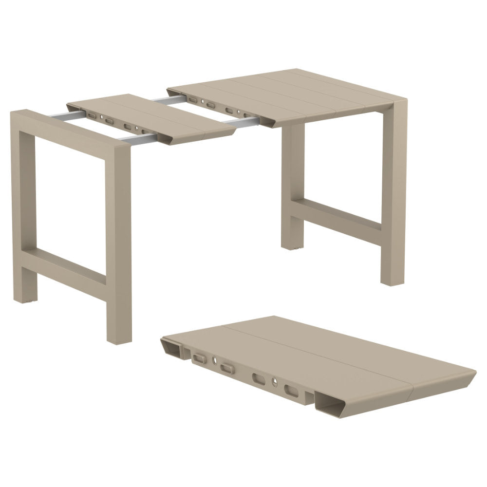 Compamia Vegas Cross 5 pc Bar Set with 39 inch to 55 inch Extendable in Black/Dark Gray/Taupe/White
