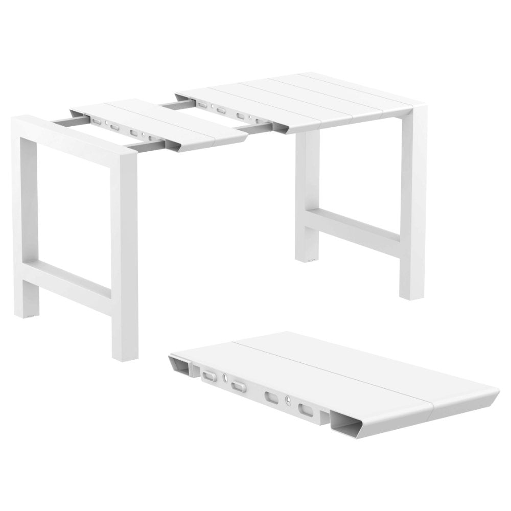 Compamia Vegas Cross 5 pc Bar Set with 39 inch to 55 inch Extendable in Black/Dark Gray/Taupe/White