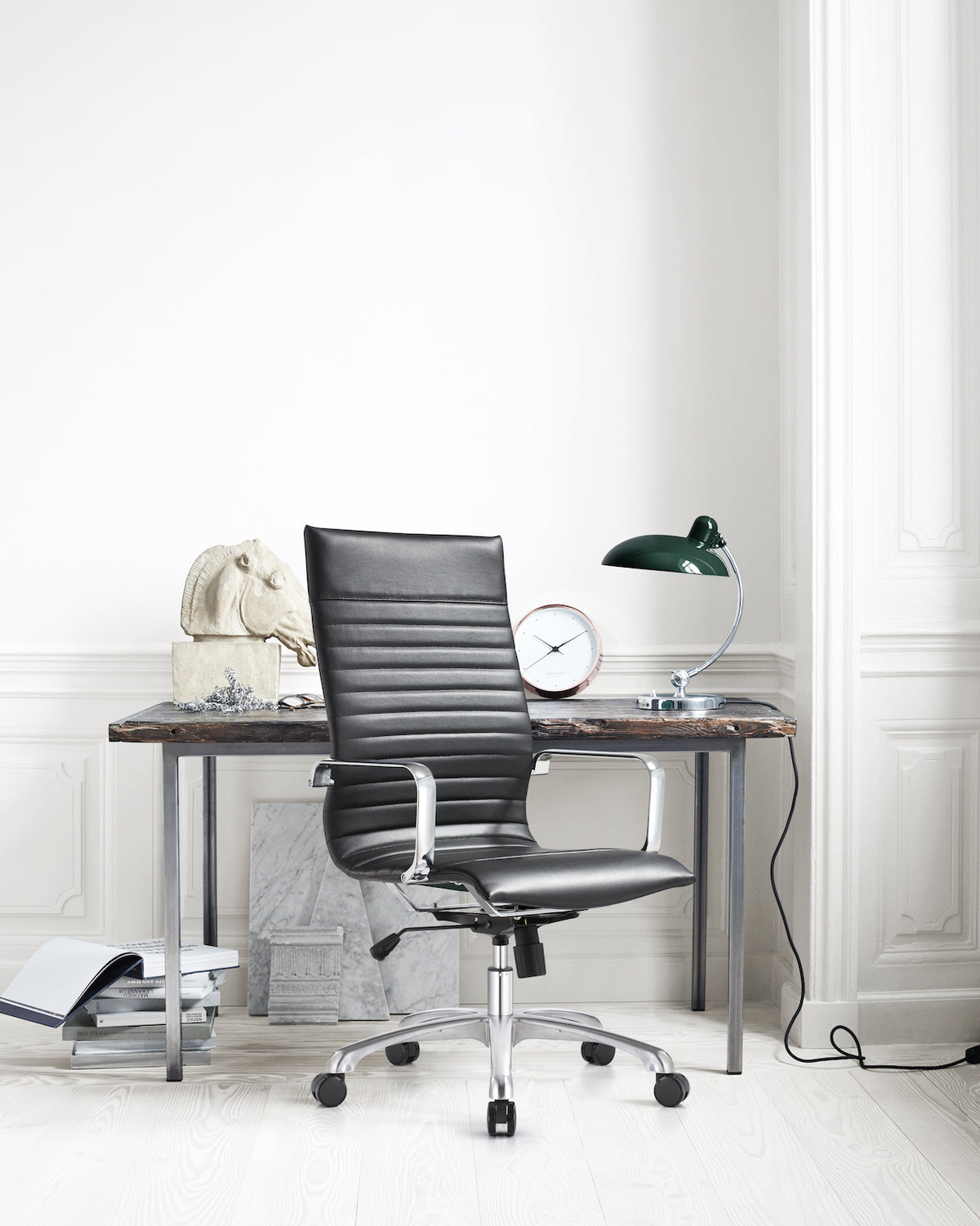 Woodstock Marketing Janis High Back Swivel Arm Chair, Brown, Swivel Chairs, Steel, Square, 5+ Legs, Indoor