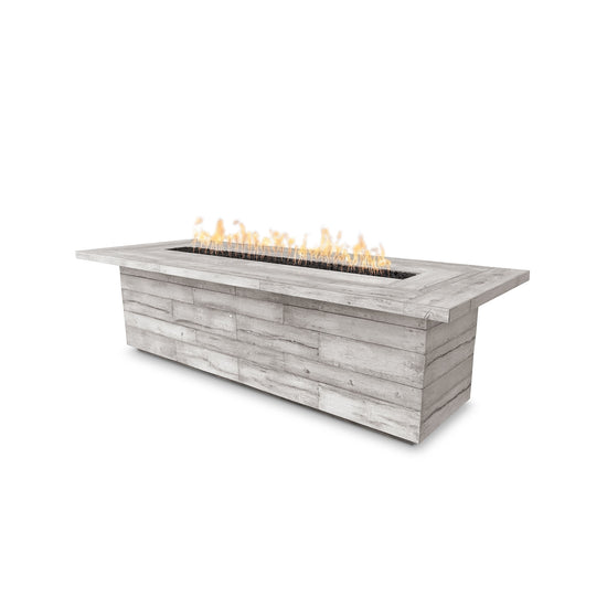 The Outdoor Plus Laguna Wood Grain Fire Pit