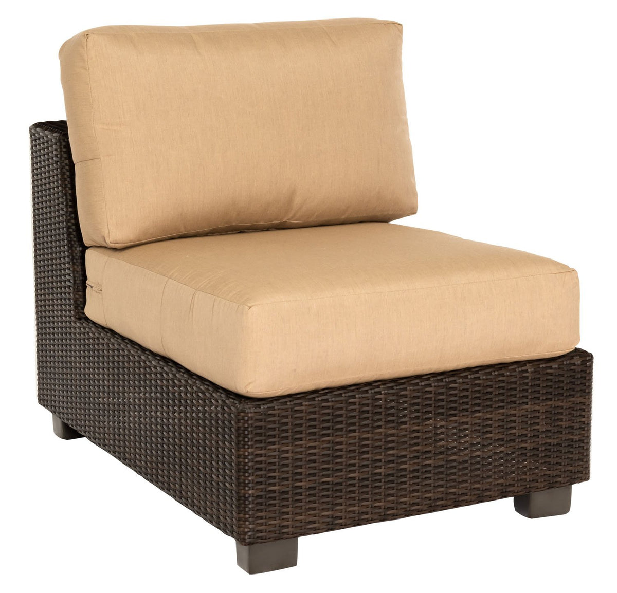 Woodard Montecito Armless Sectional Unit, Default Title, Garden Chairs, Sectional, Montecito, Wicker, Sectionals, Rectangular, Outdoor