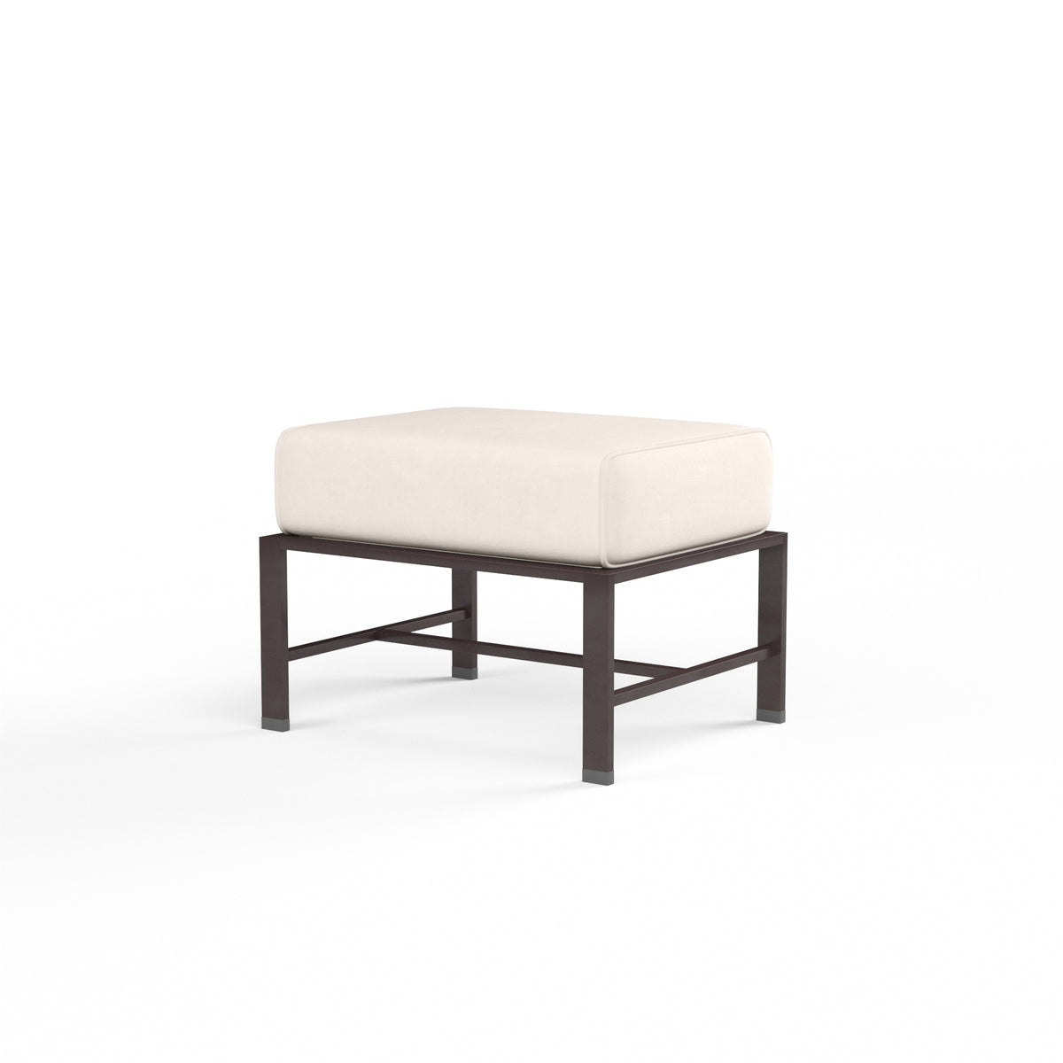 Sunset West La Jolla Aluminum Ottoman with Cushion