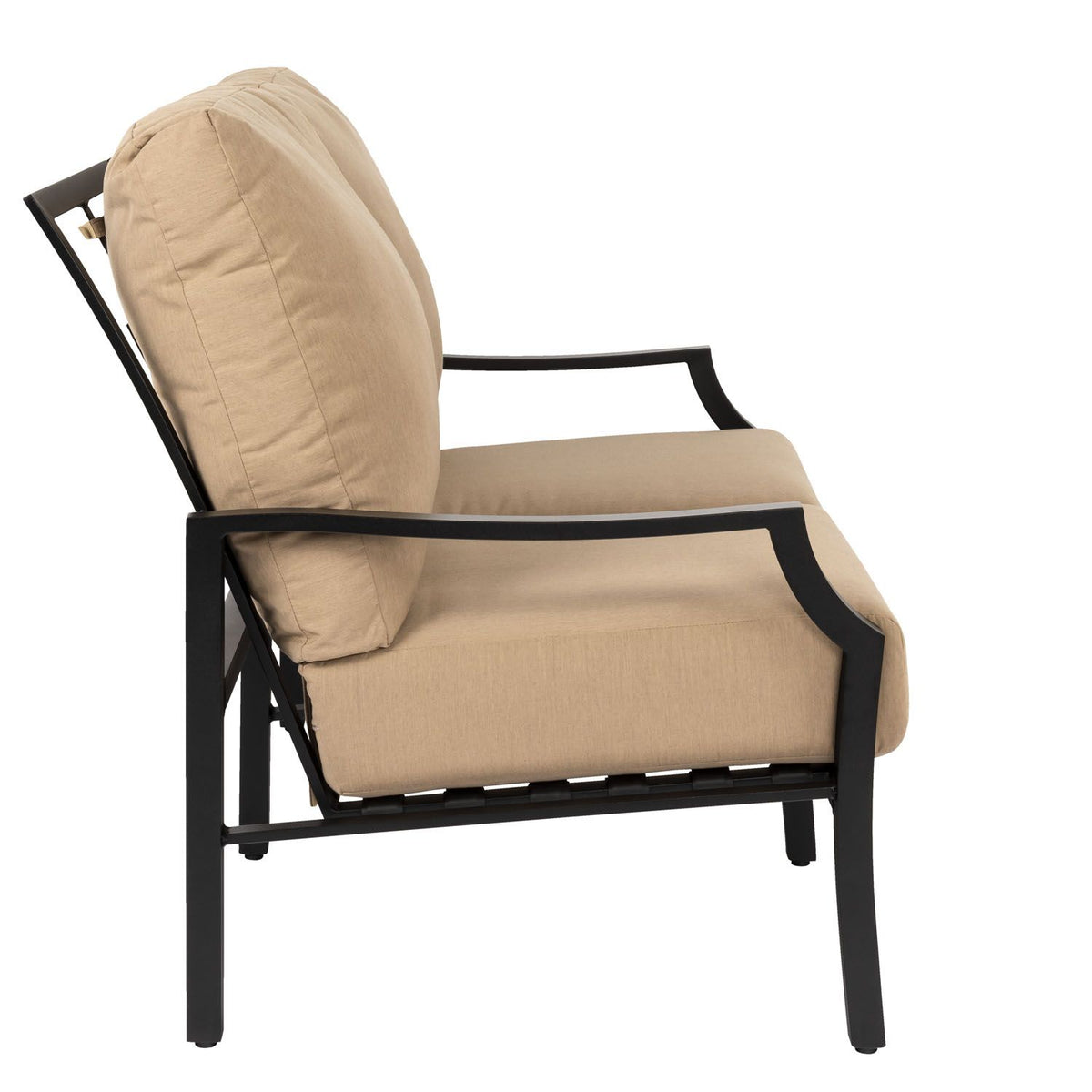 Woodard Nico Cushion Love Seat, Default Title, Garden Chairs, Loveseat, Nico, Aluminum, Fabric, Loveseats, Rectangular, Outdoor