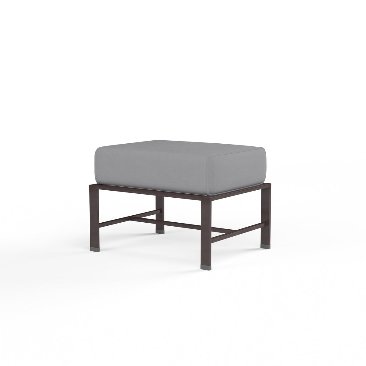 Sunset West La Jolla Aluminum Ottoman with Cushion