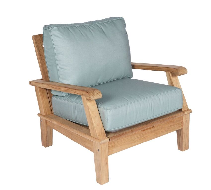 Royal Teak Coastal Wooden Set with Two Club Chairs or Miami Coffee Table and 2-Seater Loveseat