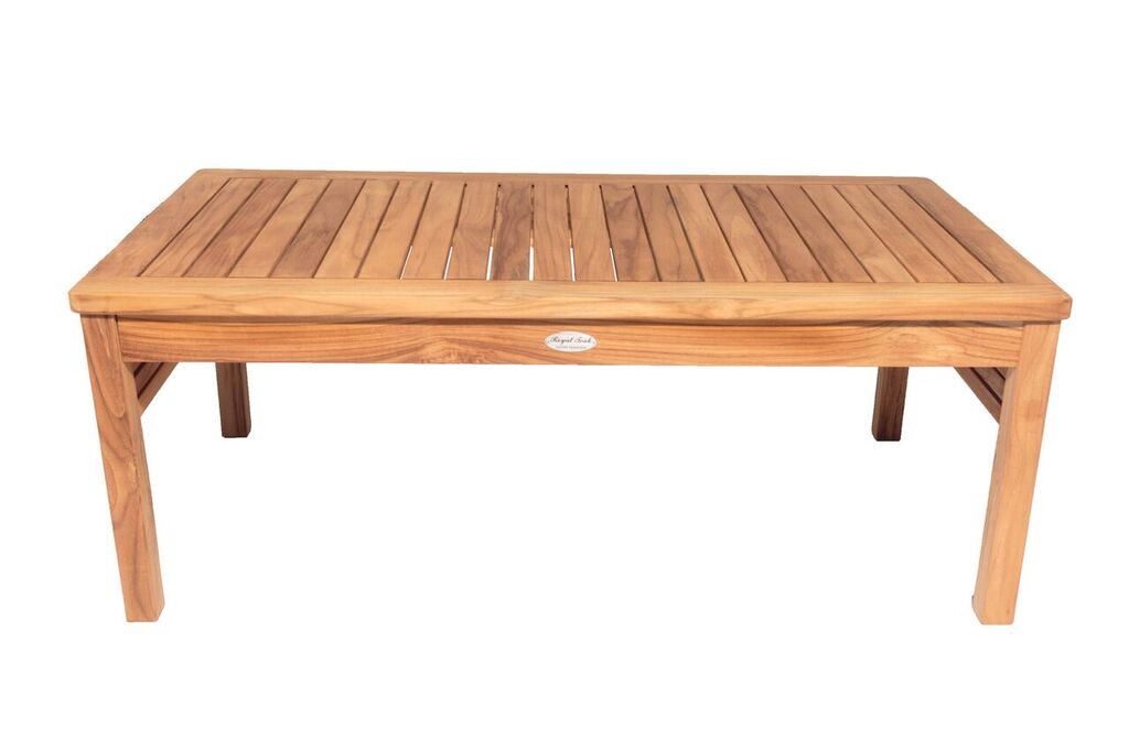 Royal Teak Coastal Wooden Set with Two Club Chairs or Miami Coffee Table and 2-Seater Loveseat