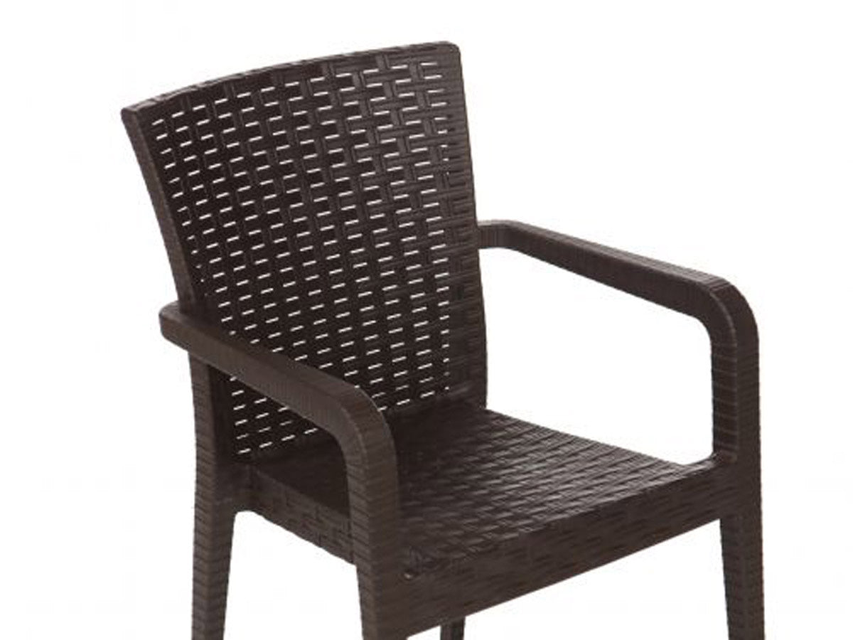 Rainbow Outdoor Alberta 7-Piece Dining Set-Brown