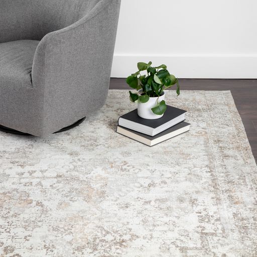 Sunpan Zagora Loom-Knotted Rug Cream/Beige in 6' X 9' / 8' X 10' / 9' X 12' / 10' X 14'